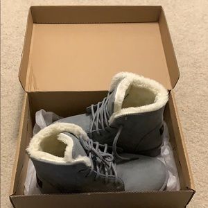 Grey Winter Boots